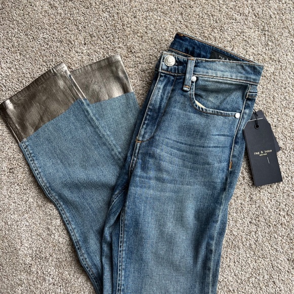 NWT Rag & Bone jeans Bilbury ankle cigarette size 24 - Picture 2 of 7